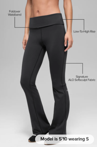 ALO Softsculpt Foldover Flare Legging