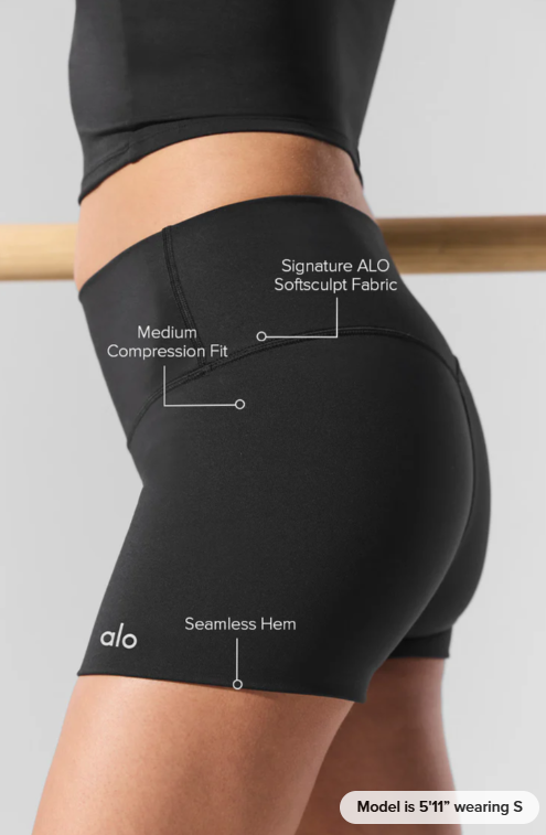 3" ALO Softsculpt High-Waist Precision Short