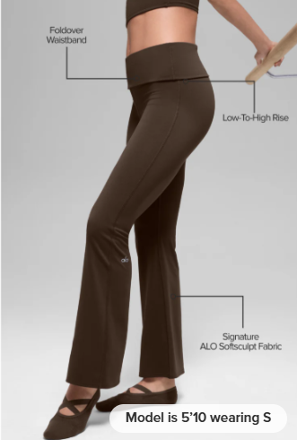 ALO Softsculpt 7/8 Foldover Flare Legging €138