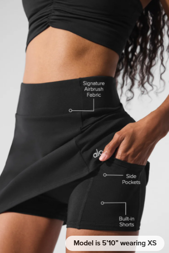 Airbrush High-Waist Good Form Tennis Skirt