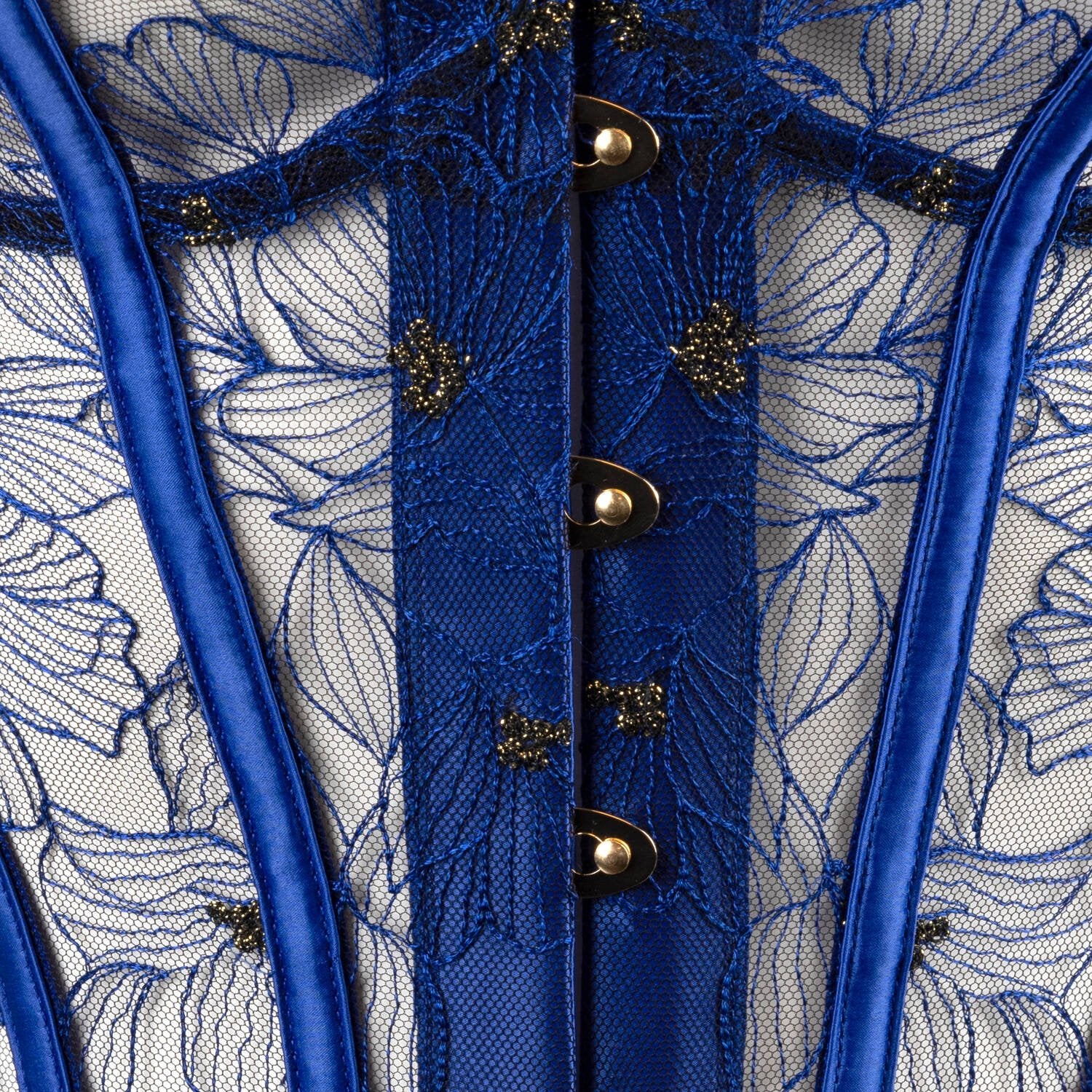 💙 Sapphire Bloom Embroidered Lingerie Set